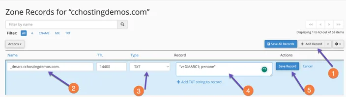 Add DMARC Record