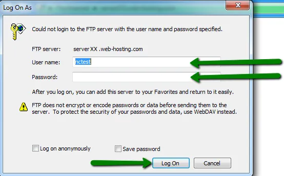 build in ftp