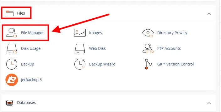 file manager in cpanel