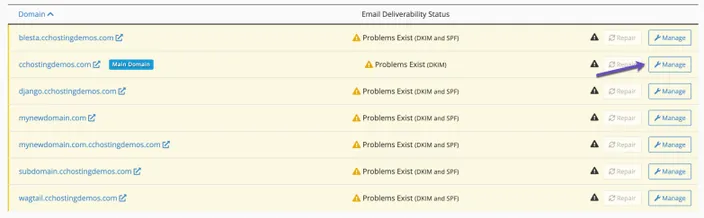 Email Deliverability Manage