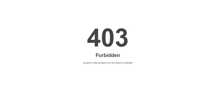 403 Forbidden error