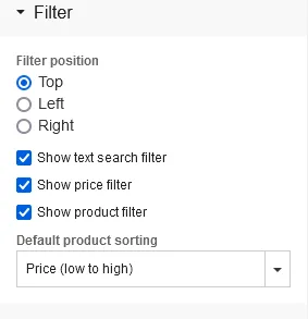 This window lets you filter information visible to your clients