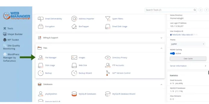how to import and export a database with ssh