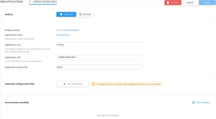 how to work with nodejs app6
