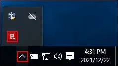 Bitdefender icon taskbar
