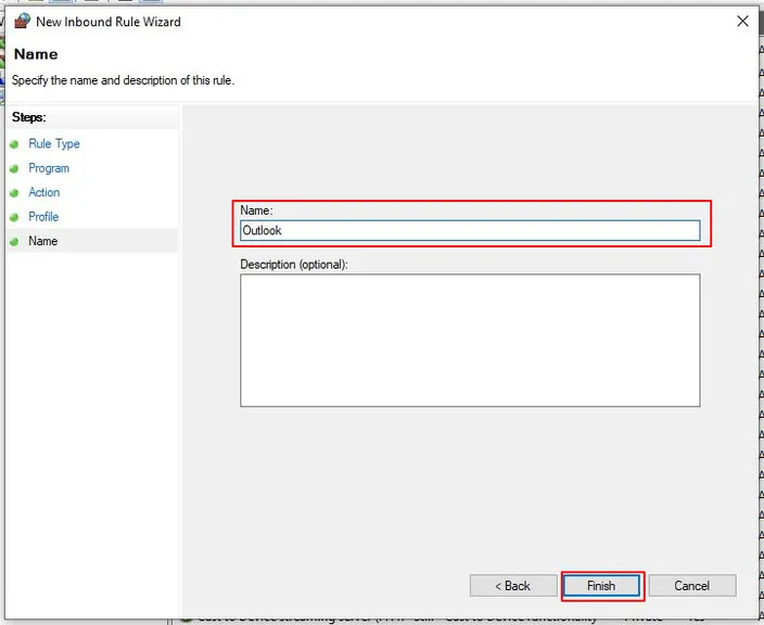 Avira firewall new rule name