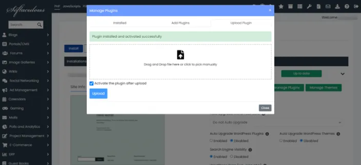 plugin uploaded successfully