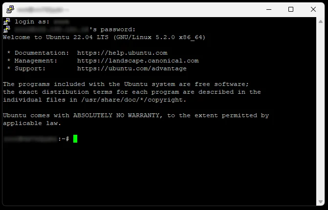 Putty Terminal