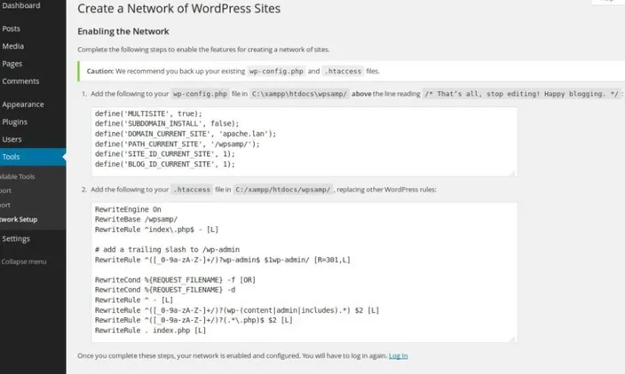 enabling the network