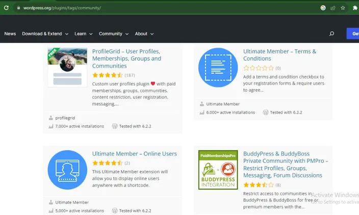 Community plugins