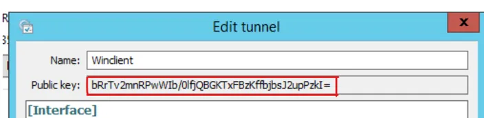 terminal output
