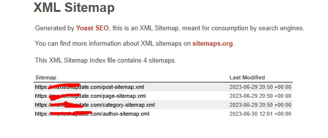 yoast seo xml sitemaps