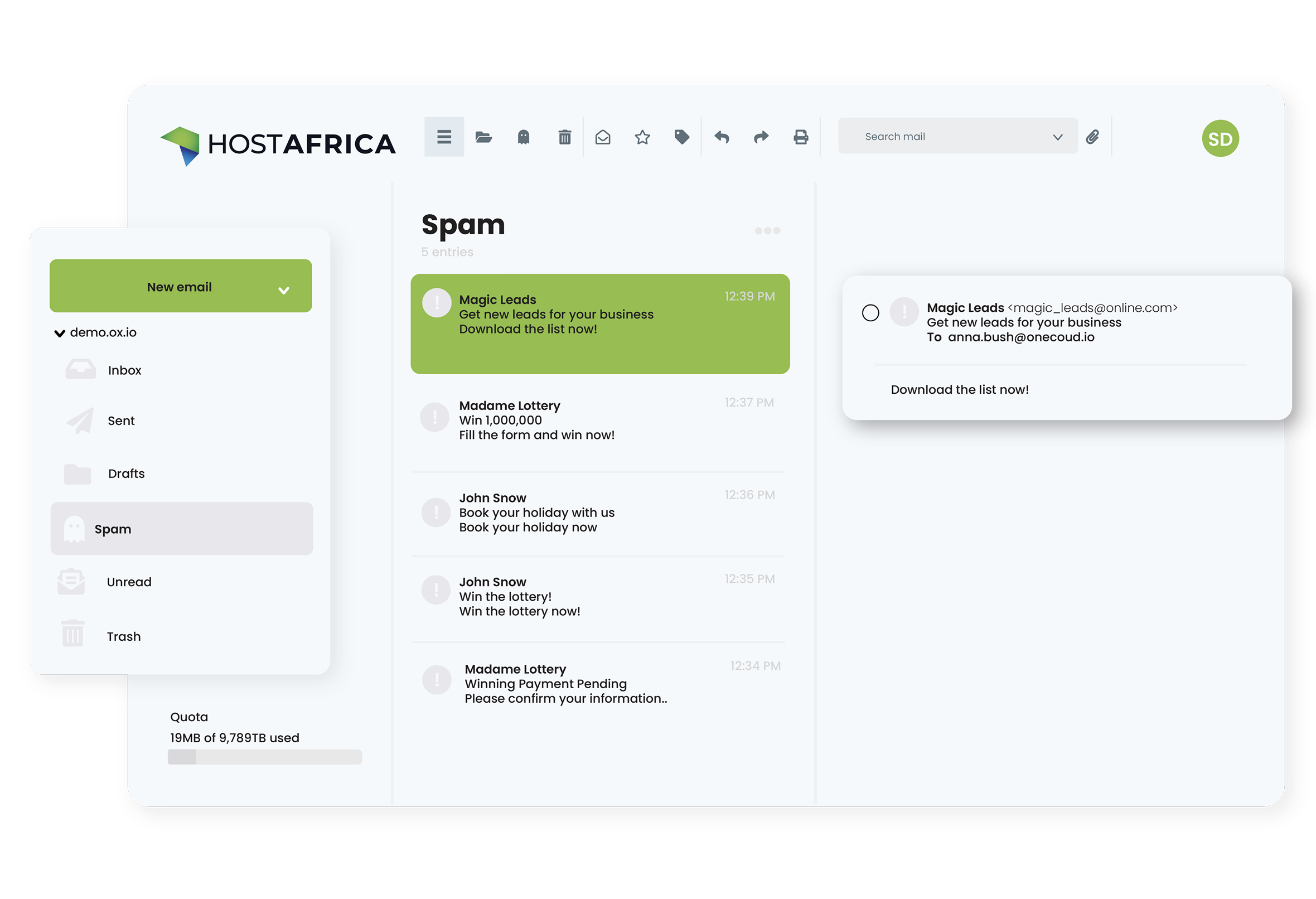 Modern spam detection