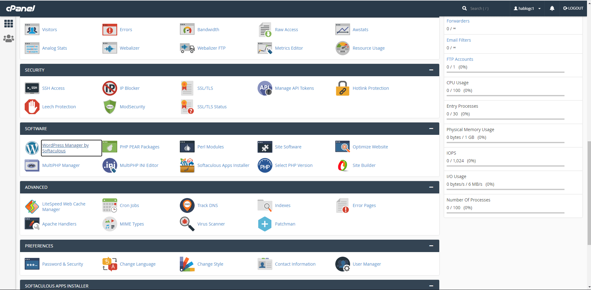 cPanel is the one-stop control panel for all your website management needs.