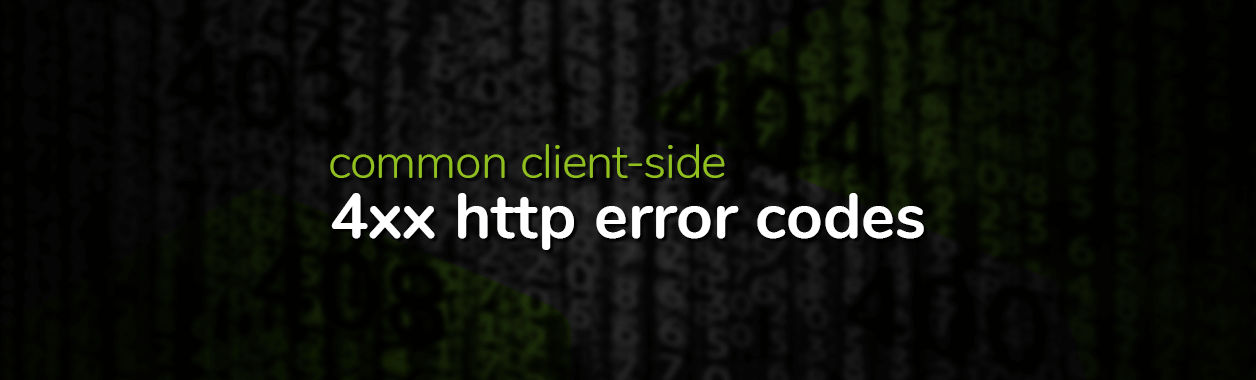 common client-side 4xx http error codes