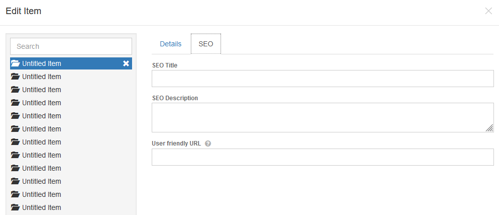 The SEO field for products to help with visibility for search engines