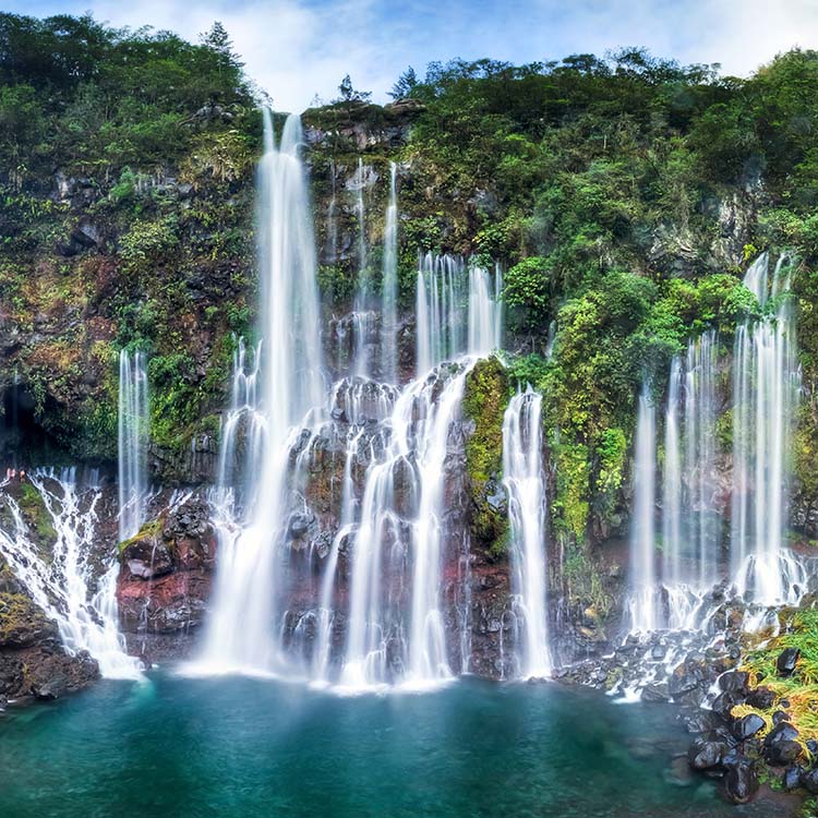 waterfalls in the Reunion-Islands